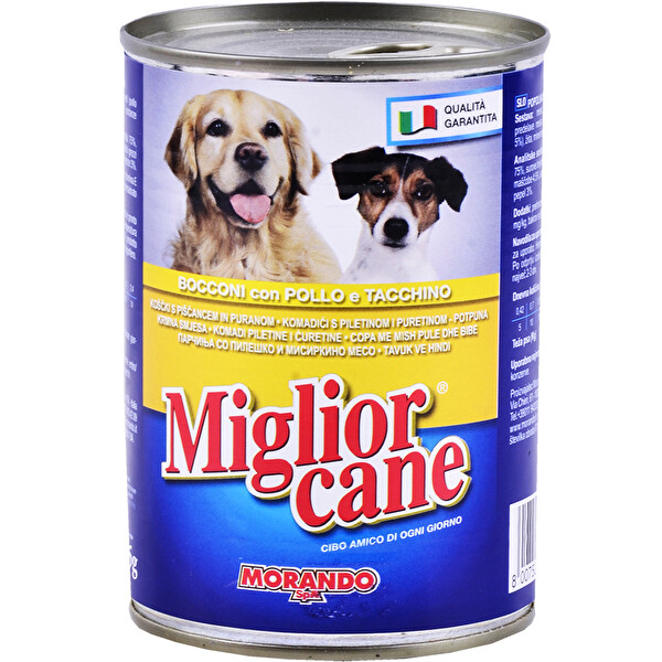 Miglior Gatto Tavuklu Hindili Köpek Maması 405 g Miglior Gatto Tavuklu Hindili Köpek Maması 405 g