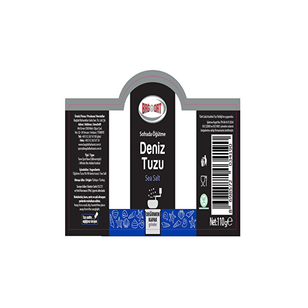 Bağdat Tuz Değirmeni 110 g Bağdat Tuz Değirmeni 110 g