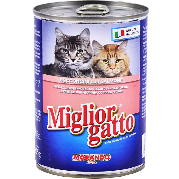 Miglior Gatto Somon Balıklı Kedi Konservesi 405 g Miglior Gatto Somon Balıklı Kedi Konservesi 405 g