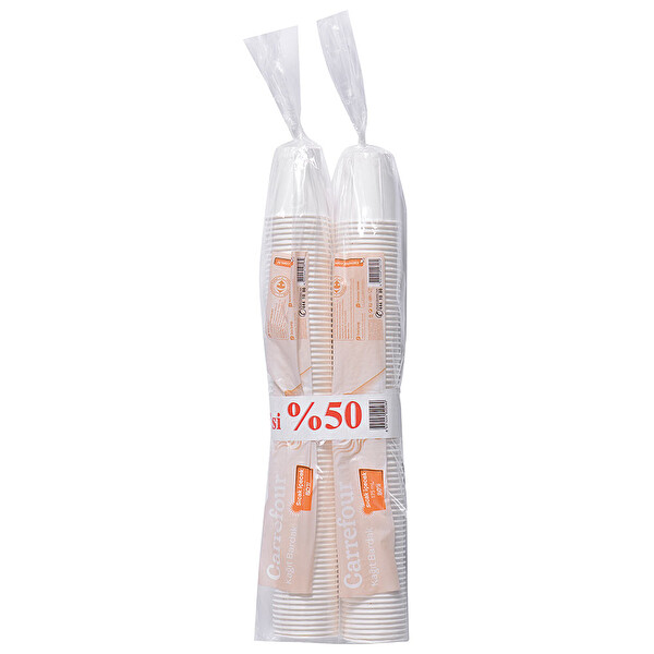 Carrefour İkincisi %50 80'li Kağıt Bardak 7 oz Carrefour İkincisi %50 80'li Kağıt Bardak 7 oz