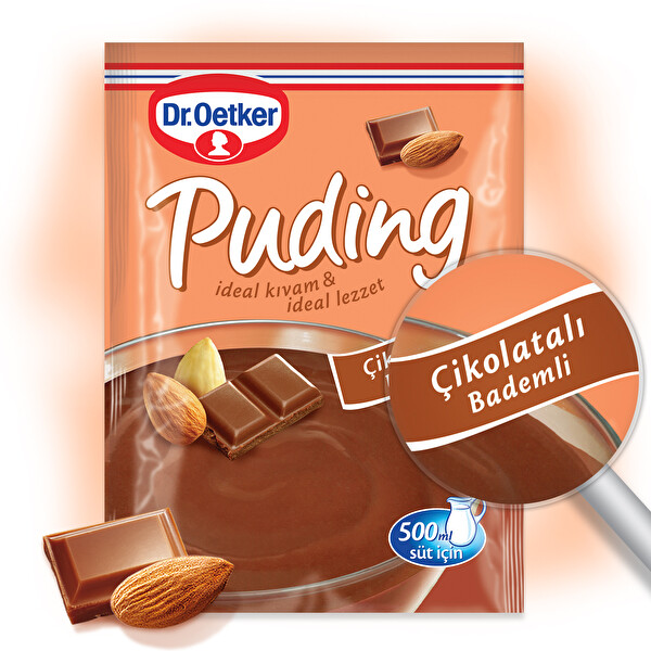 Dr. Oetker Puding Çikolatalı Ve Bademli 104 G