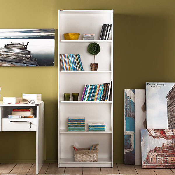 Adore Modern 5 Raflı Arkalıklı Soft Kitaplık Adore Modern 5 Raflı Arkalıklı Soft Kitaplık