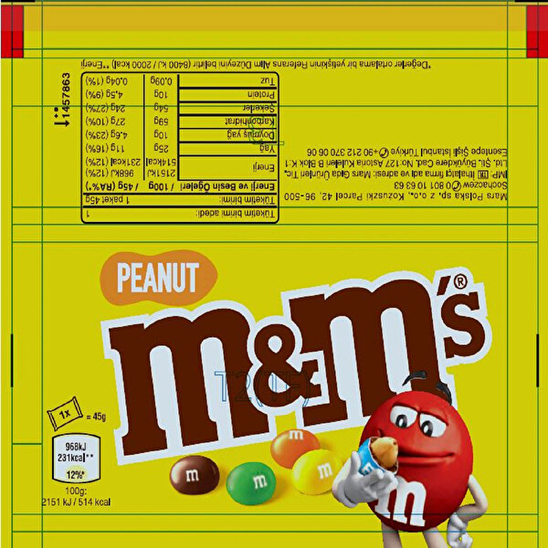 M&M Fıstıklı 45 g M&M Fıstıklı 45 g