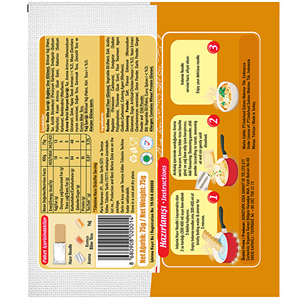 Indo Mie Köri Noodle 75 g Indo Mie Köri Noodle 75 g