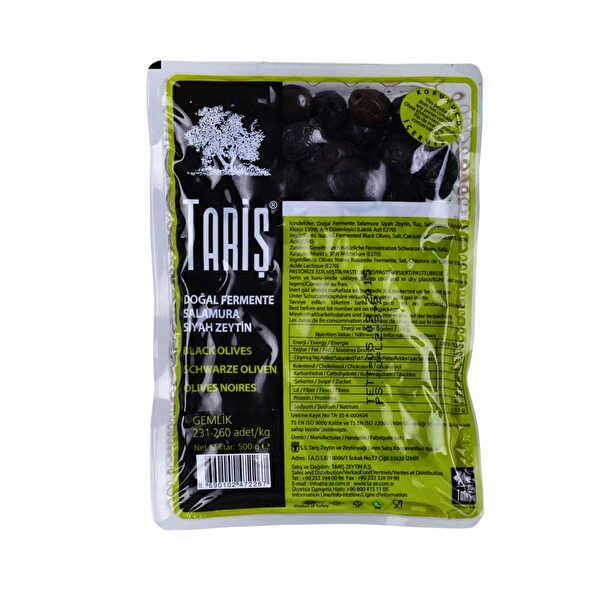 Tariş Siyah Zeytin 500 g (230-260) Tariş Siyah Zeytin 500 g (230-260)