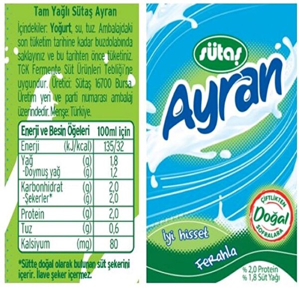 Sütaş Ayran 2 lt Sütaş Ayran 2 lt