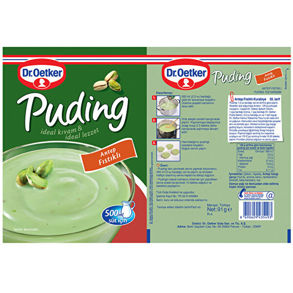 Dr. Oetker Antep Fıstıklı Puding 96 g Dr. Oetker Antep Fıstıklı Puding 96 g