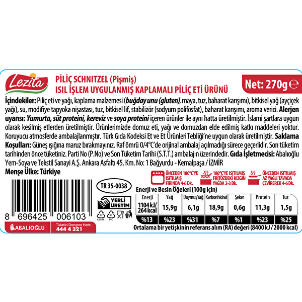 Lezita Schnitzel 270 G 30064027 Carrefoursa