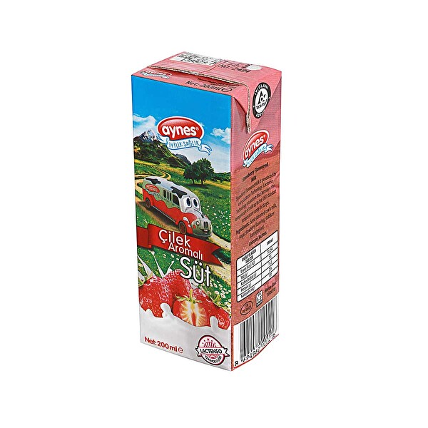 Aynes Çilekli Süt 200 ml
