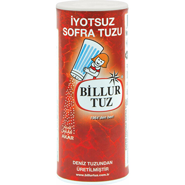 Billur İyotsuz Tuz/Tuzluklu 250 g Billur İyotsuz Tuz/Tuzluklu 250 g