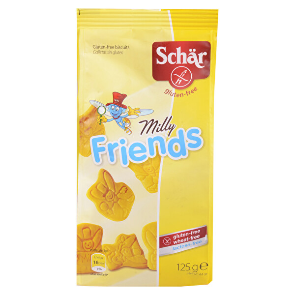 Schar Milly Friends 125 g Çikolatalı Bisküvi Schar Milly Friends 125 g Çikolatalı Bisküvi