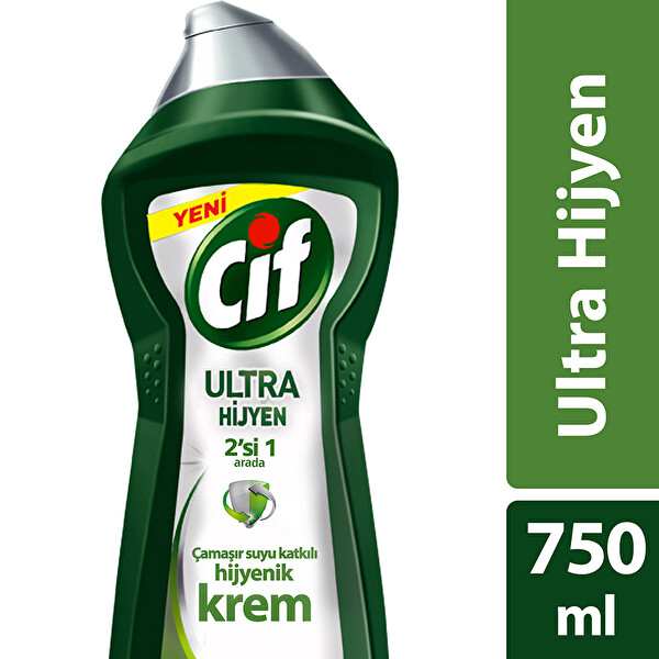 Cif Ultra Hijyen Krem 750 ml Cif Ultra Hijyen Krem 750 ml