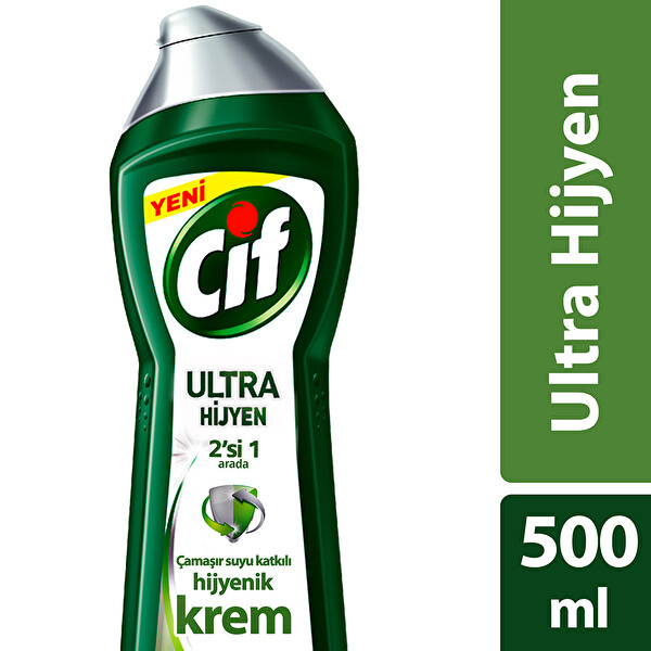 Cif Ultra Hıjyen Krem 500 ml Cif Ultra Hıjyen Krem 500 ml