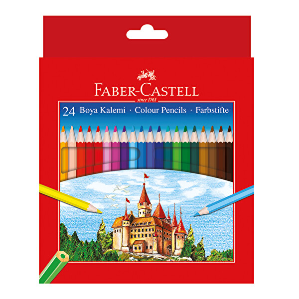 Faber Castell Redline 24 Renk Tam Boy Boya Kalemi