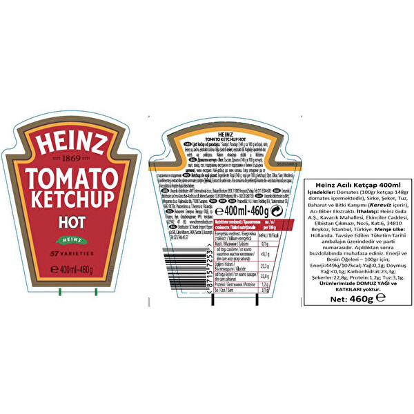 Heinz Acı Ketçap 460 g Heinz Acı Ketçap 460 g