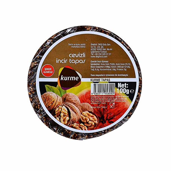 Kurme Cevizli İncir Tapas 100 g Kurme Cevizli İncir Tapas 100 g