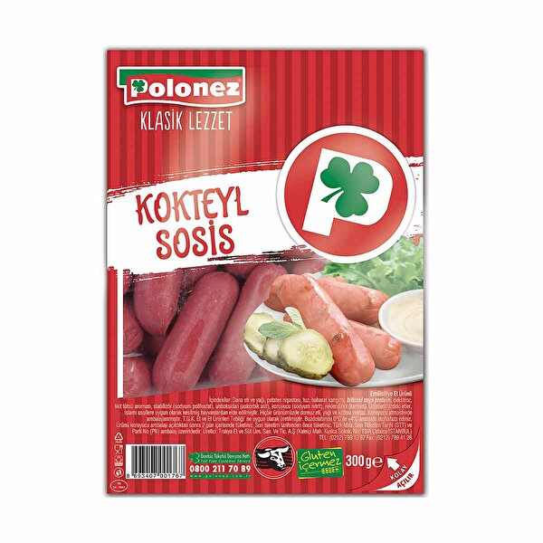 Polonez Kokteyl Sosis 300 G 30072004 Carrefoursa