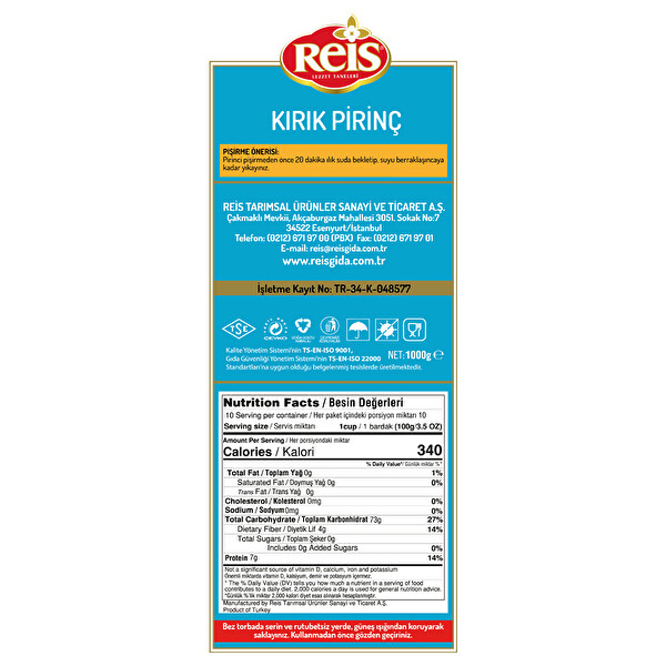 reis kirik pirinc 1 kg 30072187