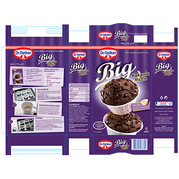 Dr. Oetker Kakaolu Muffin 270 g Dr. Oetker Kakaolu Muffin 270 g