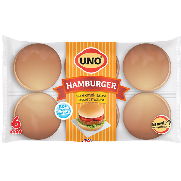Uno Hamburger 6'li Yatay 52 g * 6 Uno Hamburger 6'li Yatay 52 g * 6