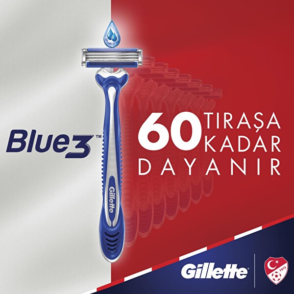 Gillette Blue3 Milli Takım Özel Paketi Tıraş Bıçağı 6'lı Gillette Blue3 Milli Takım Özel Paketi Tıraş Bıçağı 6'lı