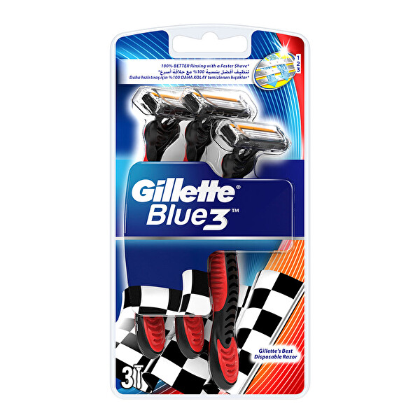 Gillette Blue3 Pride Kullan At Tıraş Bıçağı 3'lü