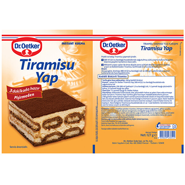 Dr Oetker Tiramisu Yap 127 G 30077640 Carrefoursa