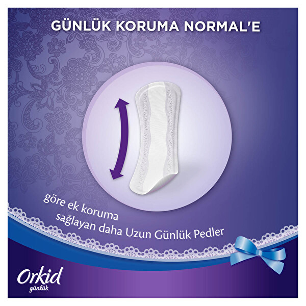 Orkid Günlük Ped Uzun Tekli Paket 16 Ped Orkid Günlük Ped Uzun Tekli Paket 16 Ped