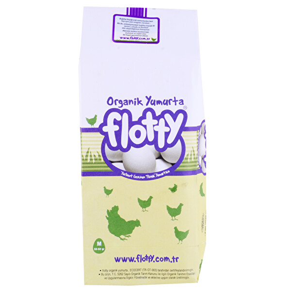 Flotty Organik Yumurta 8'li 53-62 g Flotty Organik Yumurta 8'li 53-62 g