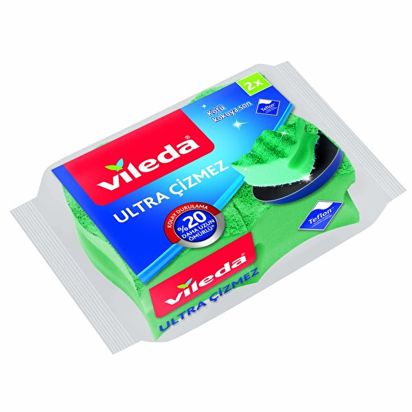 Vileda Çizmez Düz Sünger 2'li