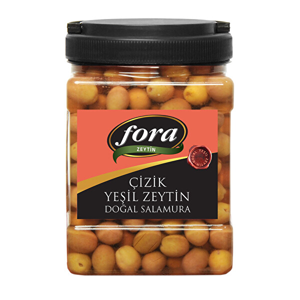 Fora Çizik Yeşil Zeytin 1 Kg Fora Çizik Yeşil Zeytin 1 Kg