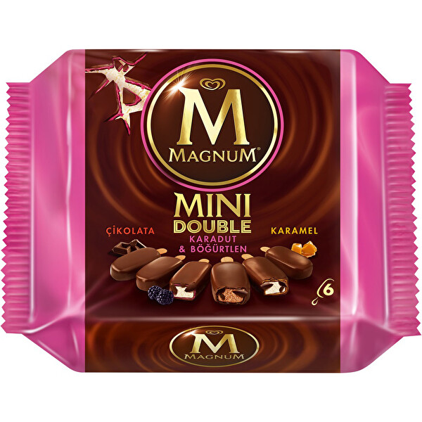 Magnum Mini Double Çikolata & Karadut Böğürtlen & Karamel 6'lı