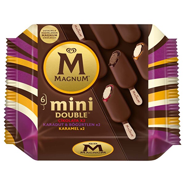 Magnum Mini Double Çikolata & Karadut Böğürtlen & Karamel 6'lı