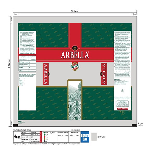Arbella Papatya 500 g Arbella Papatya 500 g