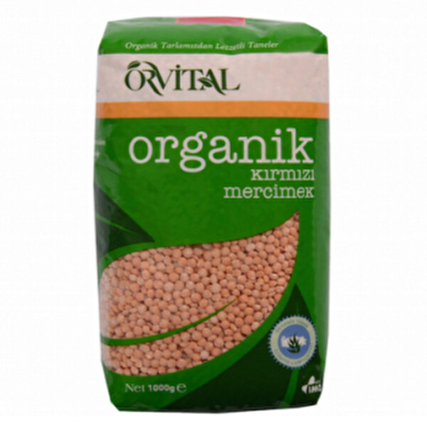 Orvital Organik Kırmızı Mercimek 1 kg Orvital Organik Kırmızı Mercimek 1 kg