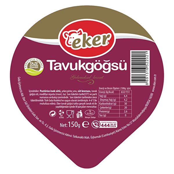 Eker Tavuk göğsü 150 g 30081297 CarrefourSA