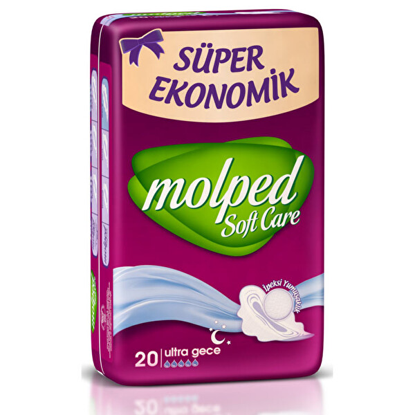 Molped Soft Care Süper Ekonomik Gece 20 Molped Soft Care Süper Ekonomik Gece 20