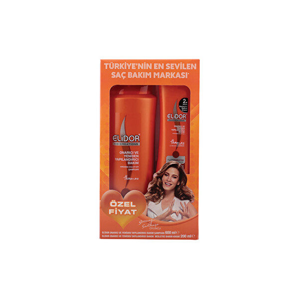 Elidor Onarıcı bakım şampuan 600 ml + Saç Kremi 200 ml Elidor Onarıcı bakım şampuan 600 ml + Saç Kremi 200 ml