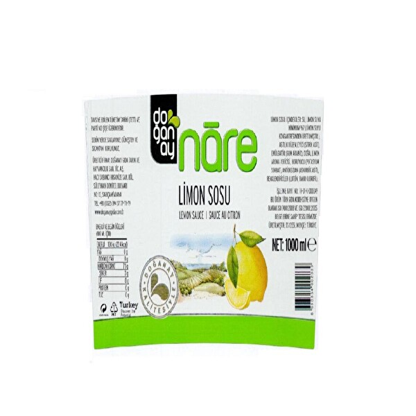 Doğanay Limon Sosu 1 lt Doğanay Limon Sosu 1 lt