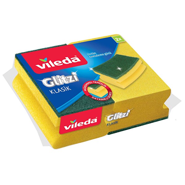 Vileda Yeşil Oluklu Sünger 2'li
