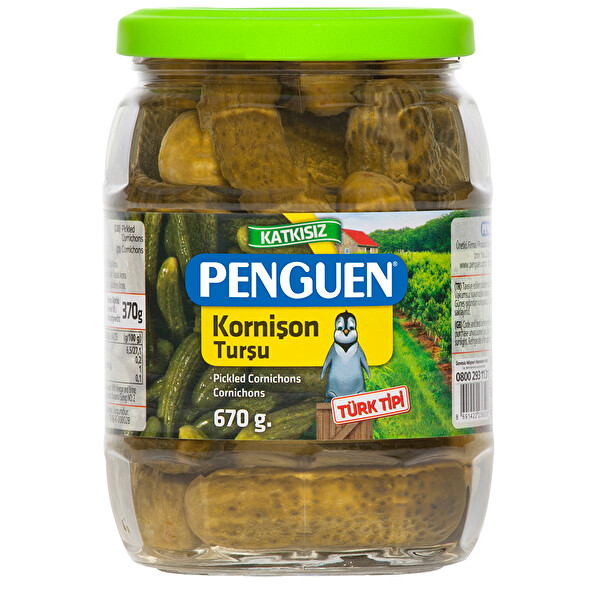 Penguen Kornişon Turşusu 670 g (Türk Tipi) Penguen Kornişon Turşusu 670 g (Türk Tipi)