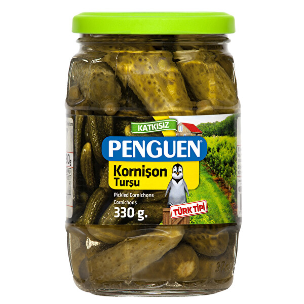 Penguen Kornişon Turşu 330 g (Türk Tipi) Penguen Kornişon Turşu 330 g (Türk Tipi)