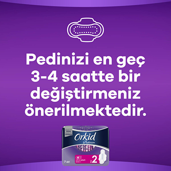 Orkid Platinum Hijyenik Ped Uzun Süper Ekonomik Paket 22 Ped Orkid Platinum Hijyenik Ped Uzun Süper Ekonomik Paket 22 Ped