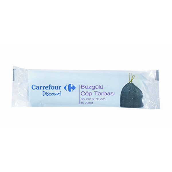 Carrefour 15'li Büzgülü Çöp Torbası 65x70 cm
