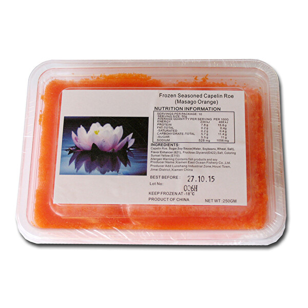 Masago 250 g Kapelin Balık Yumurtası Masago 250 g Kapelin Balık Yumurtası