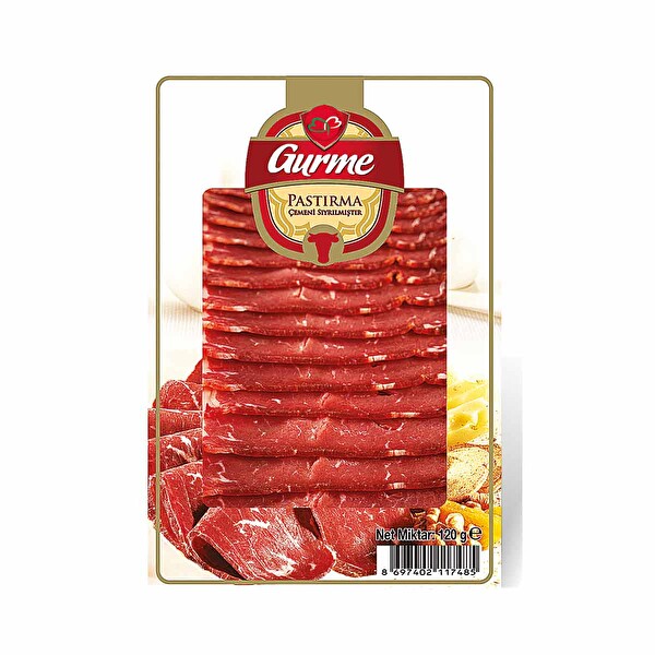 Gurme Çemeni Sıyrılmış Pastırma 120 g Gurme Çemeni Sıyrılmış Pastırma 120 g