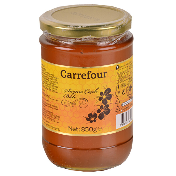 Carrefour Süzme Çiçek Balı 850 g Carrefour Süzme Çiçek Balı 850 g