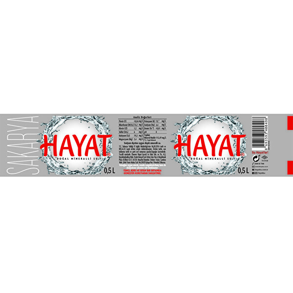 Hayat Su 0.5 lt Hayat Su 0.5 lt