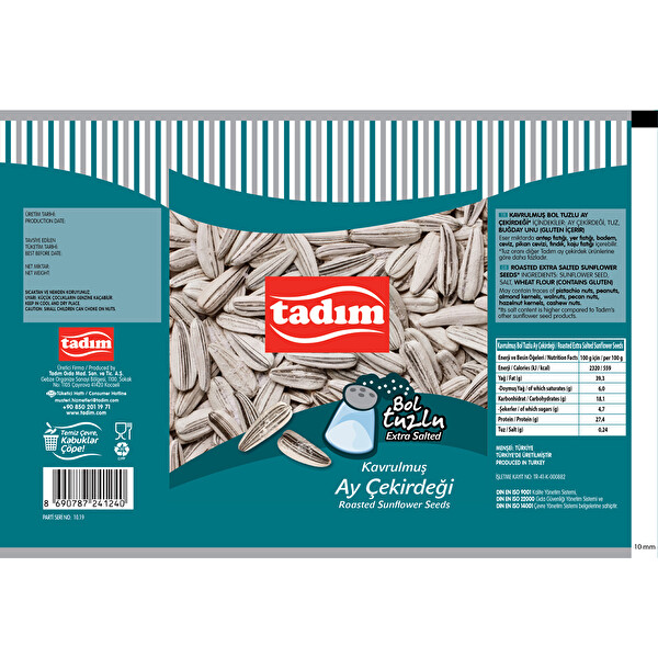 Tadım Tuzlu Ayçekirdeği 50 g Tadım Tuzlu Ayçekirdeği 50 g