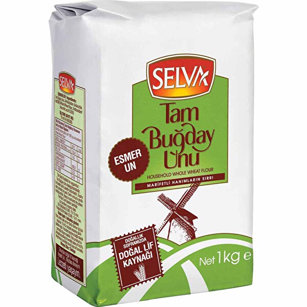 Selva Tam Buğday Unu 1 kg Selva Tam Buğday Unu 1 kg
